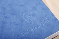 Zošit Clairefontaine Nomaddict so šitou väzbou, A4, čistý, 96 listov – modrý 2