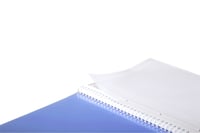 Zošit Clairefontaine Proactiv'Book 328175C A4+, 22,5x29,7 cm, 80 listov, štvorčekovaný s okrajom a hlavičkou, so 4 otvormi do zakladača, PP obal, mix farieb 4