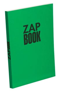 Caiet de schițe cu spirală Clairefontaine Zap Book 3354C A4 21x29,7 cm 80g 160 file, 100% hârtie reciclată, culori asortate 7