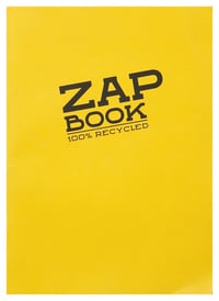 Caiet de schițe cu spirală Clairefontaine Zap Book 3354C A4 21x29,7 cm 80g 160 file, 100% hârtie reciclată, culori asortate 4