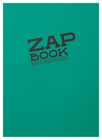 Caiet de schițe cu spirală Clairefontaine Zap Book 3354C A4 21x29,7 cm 80g 160 file, 100% hârtie reciclată, culori asortate 2