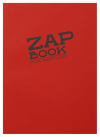 Caiet de schițe cu spirală Clairefontaine Zap Book 3354C A4 21x29,7 cm 80g 160 file, 100% hârtie reciclată, culori asortate 1
