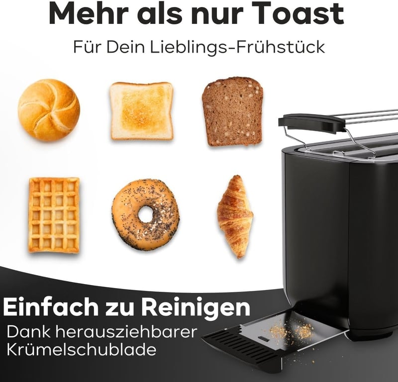 Clatronic 4 szeletes kenyérpirító hosszú nyílással, rozs funkcióval és melegítéssel
