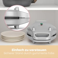 Clatronic buborékos gofri sütő 700W, 180° forgatható, tapadásmentes felület 7