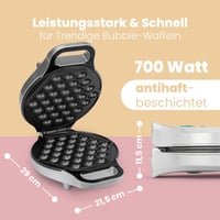 Clatronic buborékos gofri sütő 700W, 180° forgatható, tapadásmentes felület 3