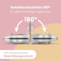 Clatronic buborékos gofri sütő 700W, 180° forgatható, tapadásmentes felület 4