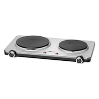 Dvojplatničkový elektrický varič Clatronic DKP 3668 E, 2500 W, nerezová oceľ, s rukoväťami Cool Touch, ochrana proti prehriatiu, 2 varné zóny 9