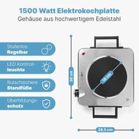 Clatronic EKP 3788 1500W elektromos főzőlap rozsdamentes acélból 2