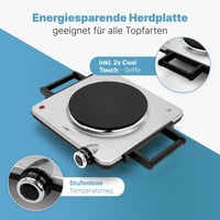 Clatronic EKP 3788 1500W elektromos főzőlap rozsdamentes acélból 5