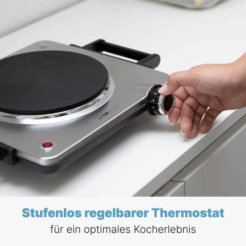 Clatronic EKP 3788 1500W elektromos főzőlap rozsdamentes acélból