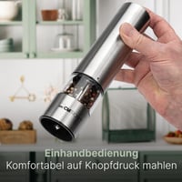 Clatronic elektromos só és borsőrlő kerámia malommal, egy kézzel kezelhető PSM 3004 N 2