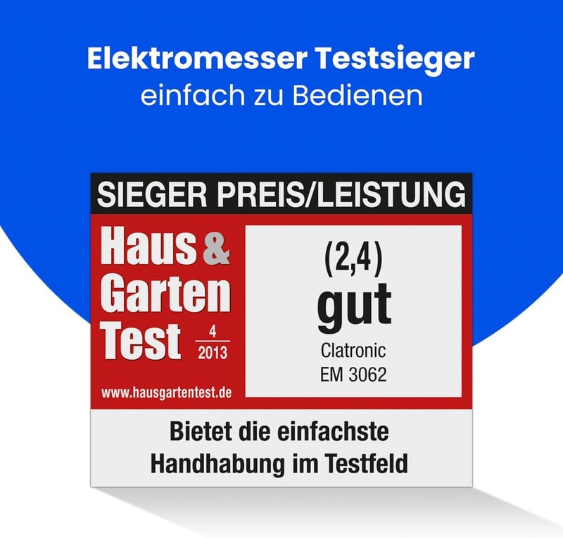 Clatronic EM 3062 elektromos kés rozsdamentes pengékkel, fehér