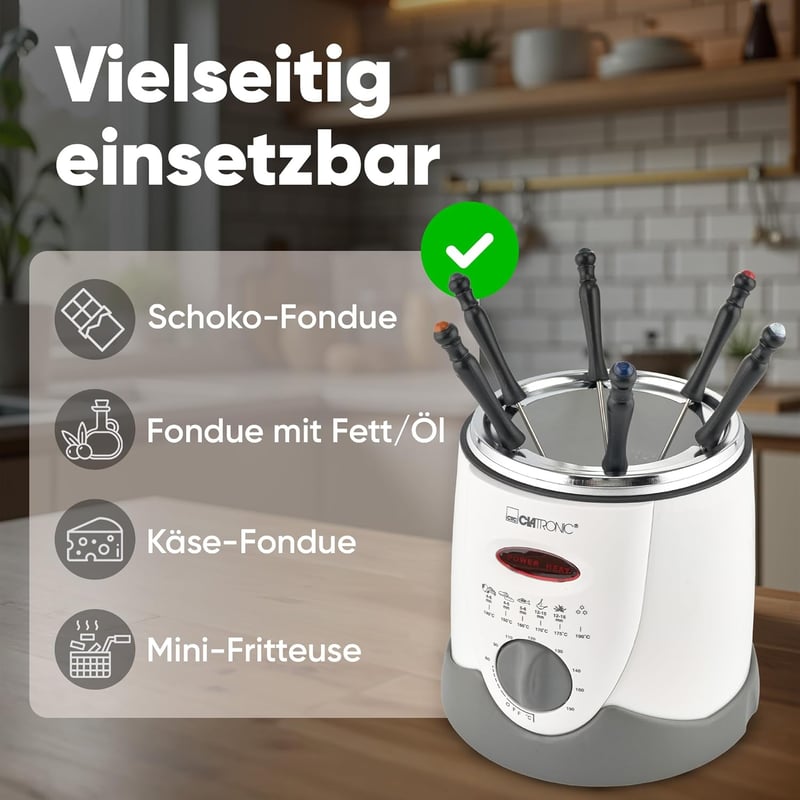 Clatronic FFR 2916 Fondue és mélyhőmérsékleti sütő serpenyő