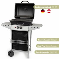 Clatronic GG 3590 plinski roštilj s 2 zone grijanja, individualnom regulacijom temperature, rešetkom za roštilj i rešetkom za održavanje topline, s košarom za pohranu 7