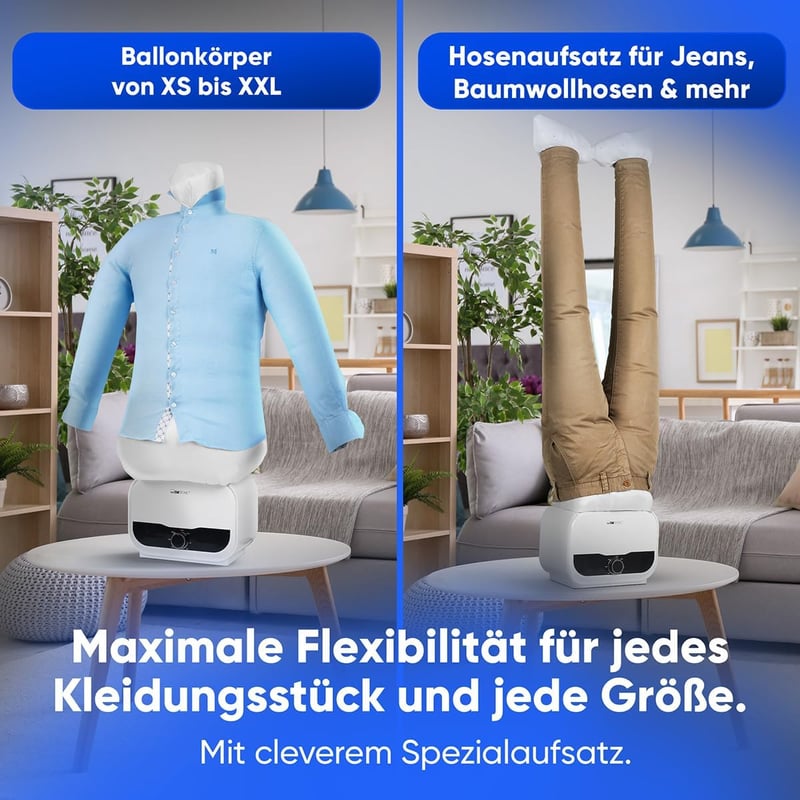 Clatronic HBB 3734 2in1 Ruhavasaló és Szárító Gép Inghez Nadrághoz 1200W