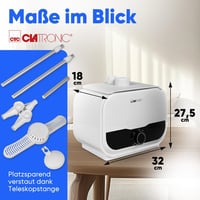 Clatronic HBB 3734 2in1 Ruhavasaló és Szárító Gép Inghez Nadrághoz 1200W 7
