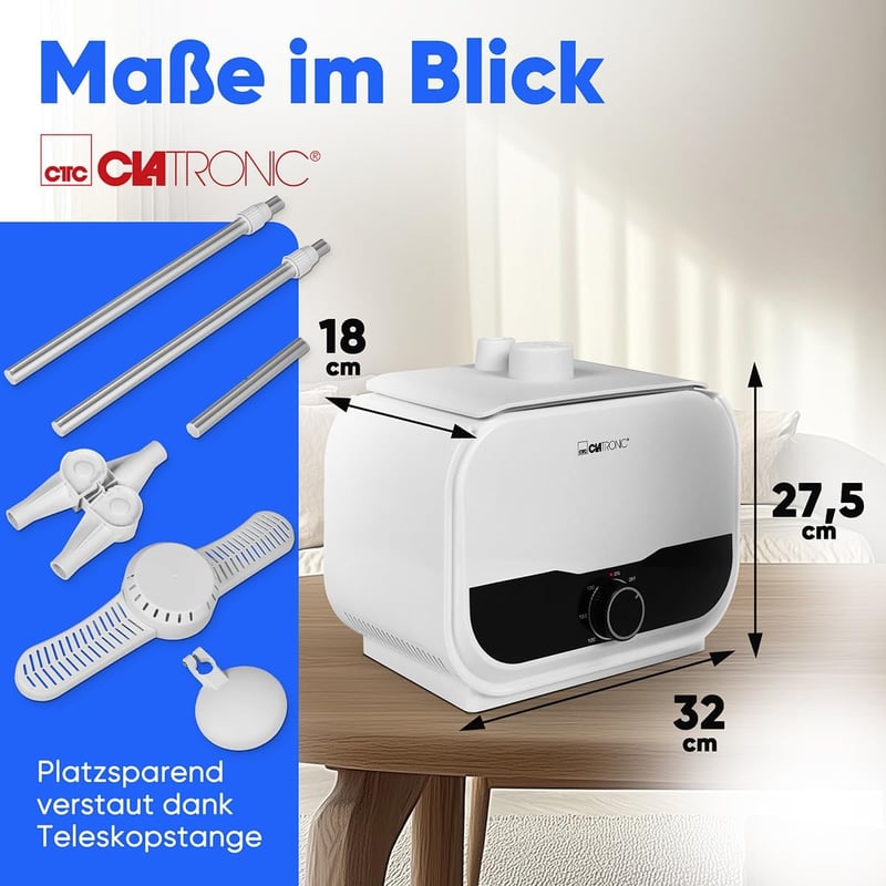 Clatronic HBB 3734 2in1 Ruhavasaló és Szárító Gép Inghez Nadrághoz 1200W
