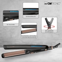 Mini placă de păr Clatronic HC 3660 cu funcție de ionizare, înveliș din turmalină-ceramică, încălzire în 30 secunde, placă de păr pentru călătorii 2