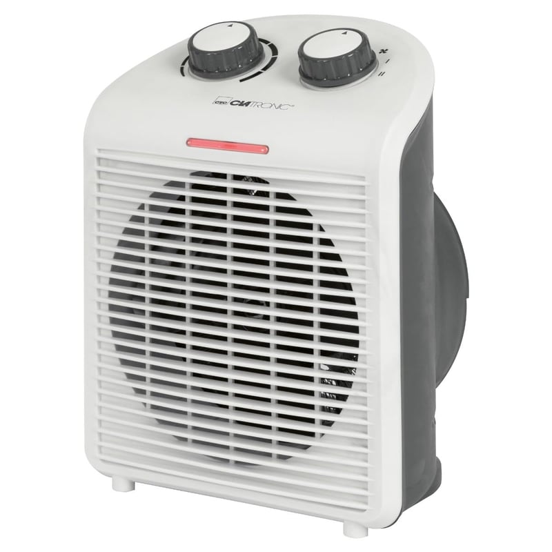 Aerotermă portabilă Clatronic HL 3761, 2 trepte (1000/2000 W), funcție ventilator, gri-alb