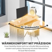 Aerotermă portabilă Clatronic HL 3761, 2 trepte (1000/2000 W), funcție ventilator, gri-alb 3