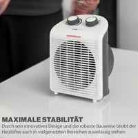 Aerotermă portabilă Clatronic HL 3761, 2 trepte (1000/2000 W), funcție ventilator, gri-alb 7