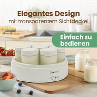 Clatronic JM 3344 joghurtkészítő gép házi joghurthoz 7