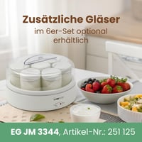 Clatronic JM 3344 joghurtkészítő gép házi joghurthoz 6