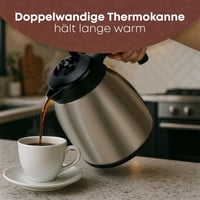 Kávovar s termoskou Clatronic KA 3328 s 2 termoskami, na 8-10 šálok - čierny 3