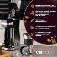 Clatronic KA 3733 egycsésze kávéfőző rozsdamentes bögre és aroma fedéllel 3