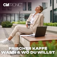 Clatronic KA 3733 egycsésze kávéfőző rozsdamentes bögre és aroma fedéllel 7