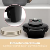 Clatronic WA 3491 Fekete Gofrisütő Elektromos Konyhai Készülék 7