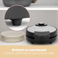 Clatronic WA 3492 Gofrisütő 1000W Rozsdamentes Acél 18cm Tapadásmentes Bevonat 6