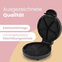 Clatronic WA 3492 Gofrisütő 1000W Rozsdamentes Acél 18cm Tapadásmentes Bevonat 7