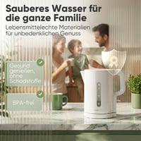 Clatronic WK 3835 1,7L Vízforraló 2200W Gyors Felmelegítés BPA Mentes Fehér 4