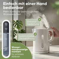 Clatronic WK 3835 1,7L Vízforraló 2200W Gyors Felmelegítés BPA Mentes Fehér 3