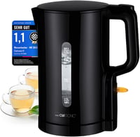 Clatronic WK 3835 1.7L Vízforraló 2200W Gyors Felmelegítés BPA Mentes Fekete 1