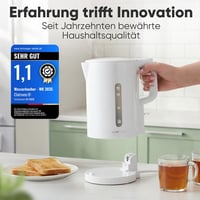 Clatronic WK 3835 1,7L Vízforraló 2200W Gyors Felmelegítés BPA Mentes Fehér 7