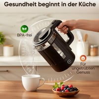 Clatronic WK 3837 üveg vízforraló 1,7 liter BPA mentes egykezes működés 3