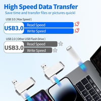 512 GB-os USB 3.0 Flash Meghajtó 2 az 1-ben OTG Pendrive Nagy Sebességű Külső Tároló Okostelefonhoz PC-hez TV-hez Androidhoz 2