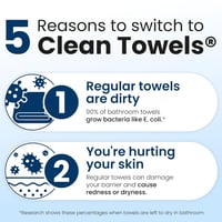 Clean Skin Club XL arctörlő kendő 50db, 100% organikus pamut, dermatológiailag tesztelt arclemosó - Stable - 50 count 5