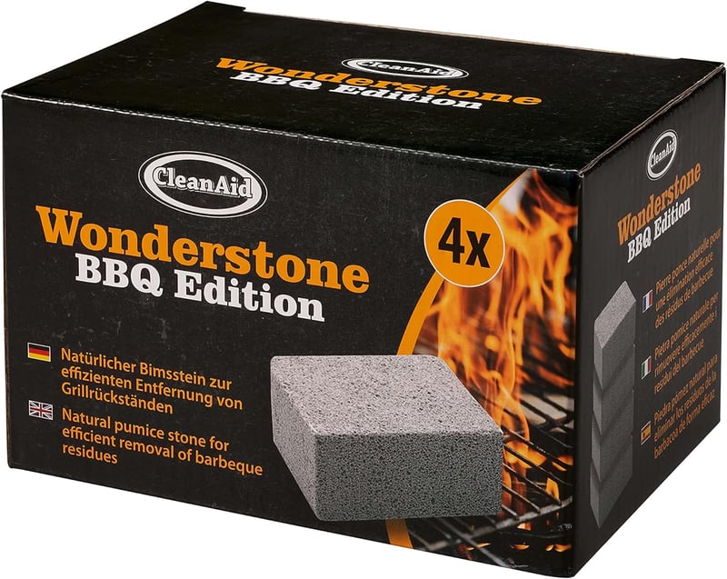 CleanAid BBQ Edition Pumice Stone Grill Rács Tisztító 4 db Mészkő Eltávolító