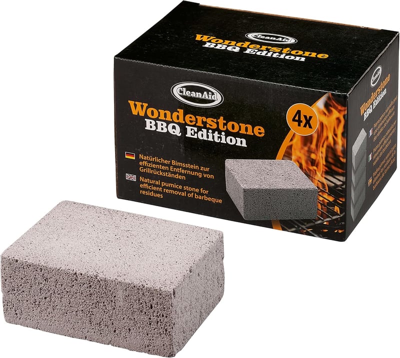CleanAid BBQ Edition Pumice Stone Grill Rács Tisztító 4 db Mészkő Eltávolító