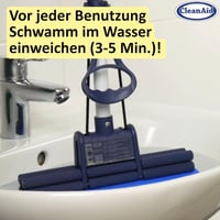 CleanAid OneTouch Easy felmosó - extra nedvszívó PVA szivaccsal, teleszkópos nyéllel és csavarófunkcióval - hatékony padlótisztító laminátra 9