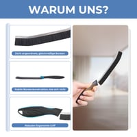 Perie de curățare rosturi Cleangor, set de 6 bucăți, cu peri duri, perie pentru colțuri, pentru baie și bucătărie 4