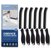Perie de curățare rosturi Cleangor, set de 6 bucăți, cu peri duri, perie pentru colțuri, pentru baie și bucătărie 1