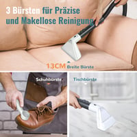 Cleanwise Kárpittisztító Gép Gőzfunkcióval, 17000PA Szívóerő, Forró Vizes Tisztítás 5