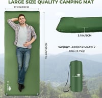 Clemas Önfelfújó Camping Matrac 8cm Memóriahabbal és Párnával 3
