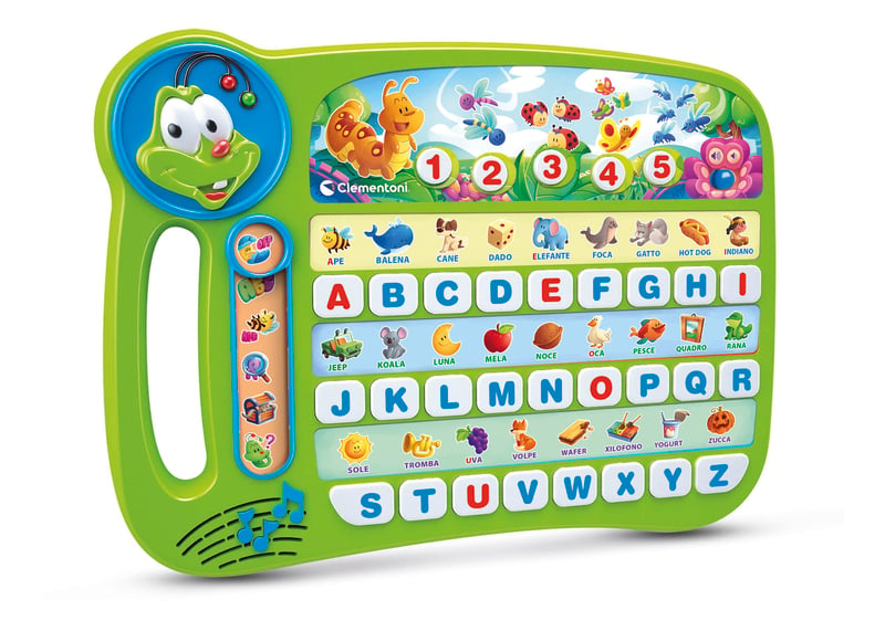 Joc educativ electronic Clementoni Sapientino Alfabetar Greierele ABC pentru învățarea literelor, pentru copii de 3 ani - 13264