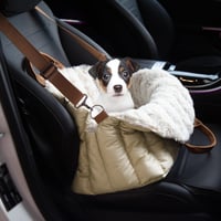 Cleva ClevaHome Kisméretű Kutyaülés Autóba és Hordozótáska Kisállatoknak - Puha Fleece Belső, Ágy Funkció, Bel- és Kültéri Használatra 4