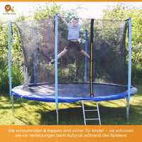 Clever Leon Trampolinkeret Védőhab 6db Kék UV-Álló Vízálló Csőborítás 5